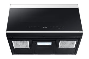 2.1' Microondas con Extractor Bespoke con Conectividad Automática & Cocción Inteligente en Cristal Nlanco de 1000 W