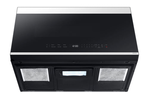 2.1' Microondas con Extractor Bespoke con Conectividad Automática & Cocción Inteligente en Cristal Nlanco de 1000 W