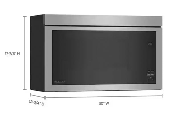 1.1' Microwave/Extractor Flush Built-In 1000-Watt Over-the-Range