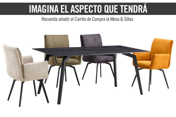 Lynox Swivel Arm Dining Chair