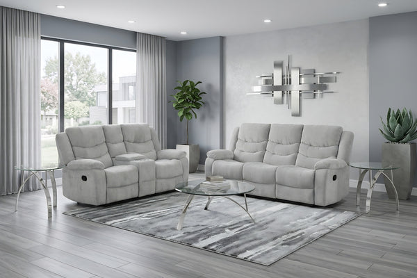 Mallory Sofá & Loveseat con Consola Reclinables & Mesas Ocasionales