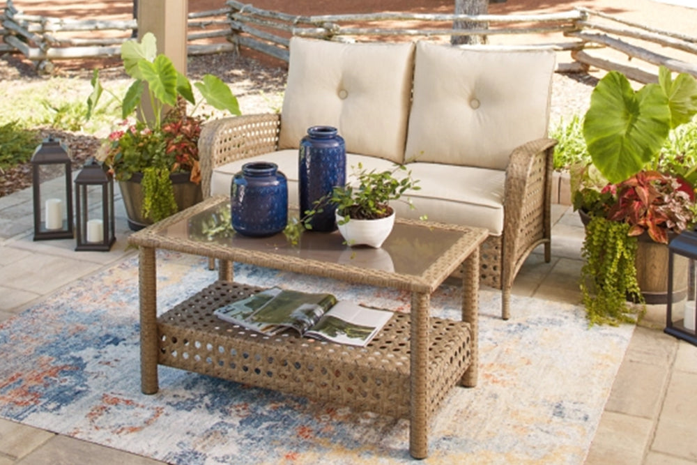 Ashley Braylee Loveseat con mesa (2/Cn)