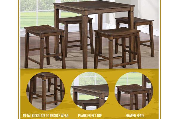 Westlake Mesa de Comedor "Counter Height" con 4 Taburetes