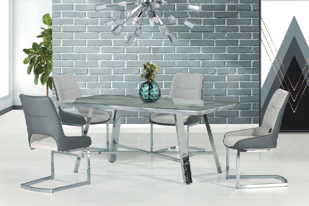 D849 Dining Table W/4 Chairs Set