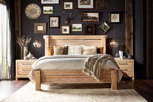 Sturdy Cama King, Gavetero con Espejo & Mesa de Noche