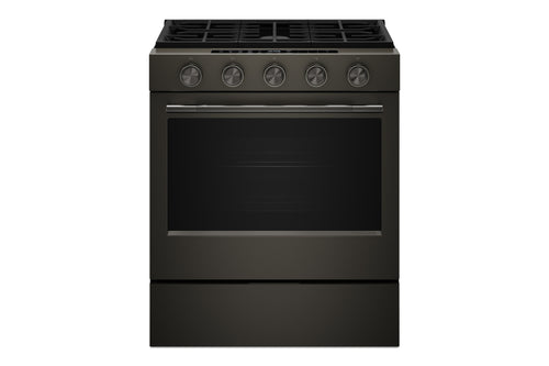30" Stove Gas Slide-In in Black Ore with 2-in-1 Burner