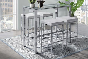 Lancy Sofa Bar Table W/ 4 Stools