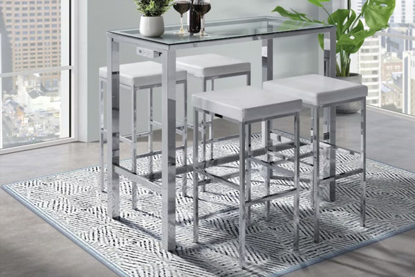 Lancy Sofa Bar Table W/ 4 Stools