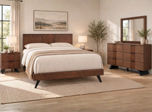 Aura Full Bed, Dresser with Mirror & Nightstand