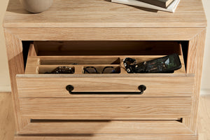 Sturdy 2Dr Nightstand W/Cup Holder