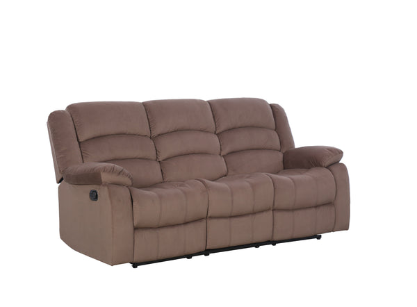 Sofá marrón sobre fondo blanco