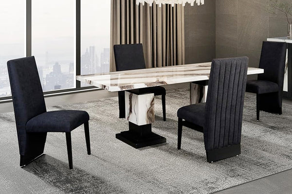 Goldie Mesa de Comedor Rectangular con 4 Sillas