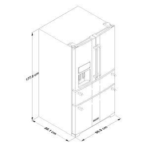36" Refrigerator Standard Depth French Door in Black Ore with FreshChill Full-Width Refrigerated Drawer