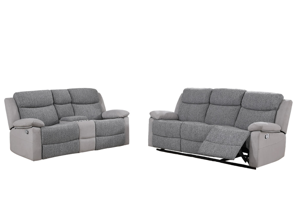 U6025 Recl Sofa & Love W/Console Set