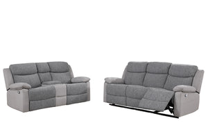 U6025 Recl Sofa & Love W/Console Set