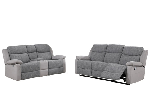 U6025 Recl Sofa & Love W/Console Set
