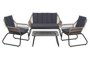 Parnu Loveseat, 2 Sillas y Mesa