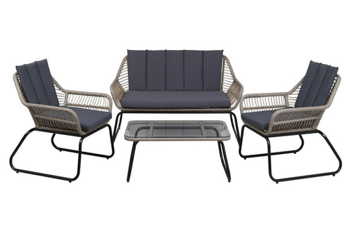Parnu Loveseat, 2 Sillas y Mesa
