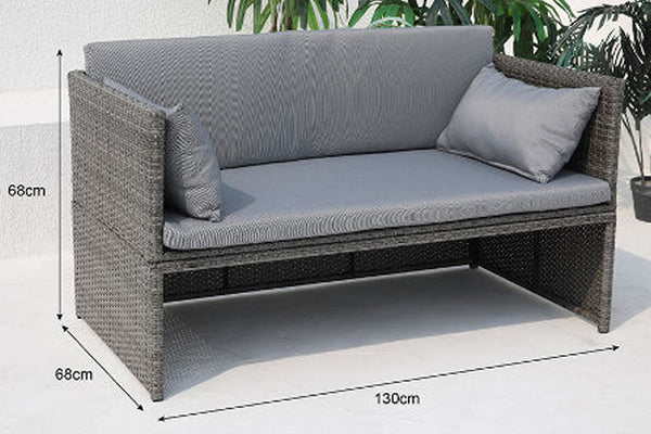 Anton Sofá Chaise con Ottoman