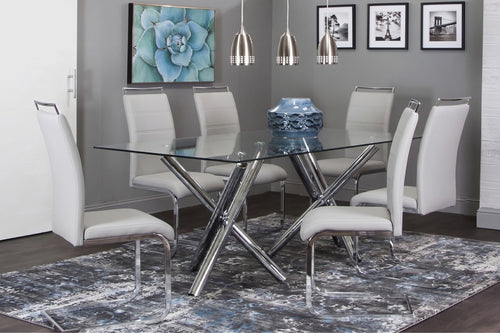 Mantis Dining Table W/4 Chairs Set