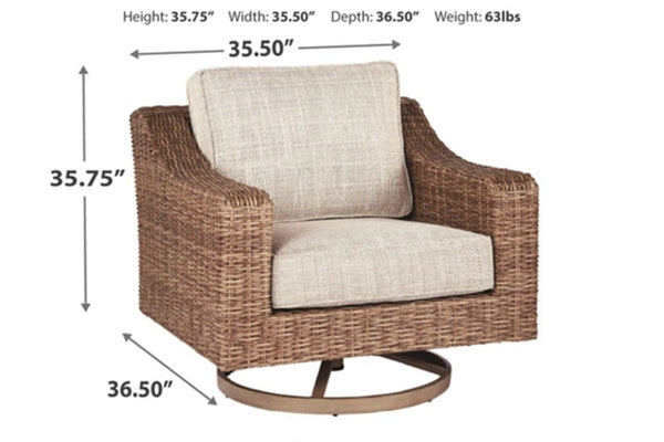 Ashley Beachcroft Outdoor Swivel Lounge Chair