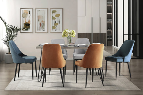 Juego de mesa de comedor y 6 sillas 5817