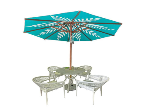 Zinnia Out Dining/4Chair Aluminum St