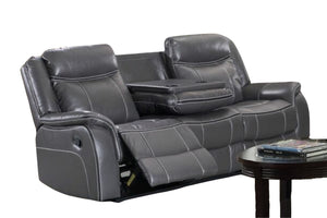 Scorpio Reclining Sofa W/Drop Tray