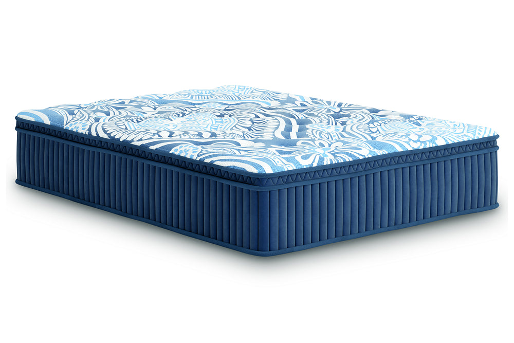 M497 Ashley Sleep | Mattress Queen Plush Luxe 2.0 & Box Spring Low Profile