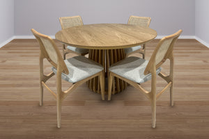 Oceanview DP326-D4R-NTR-K Dining Table/4 Chair Set