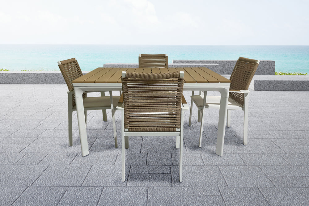 Estero Mesa de Comedor con Extención & 4 Sillas