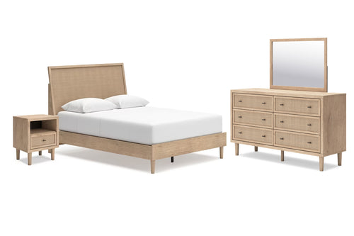 Cielden Full Bed, Dresser with Mirror & Nightstand