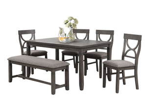 C8618 Dining Room W/4 Chairs & Bench