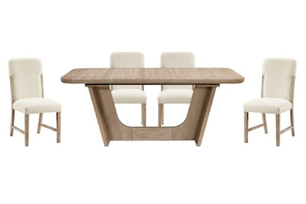 Gabbie Dining Table W/4Chairs Set