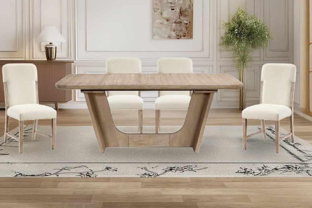 Gabbie Mesa de Comedor con 4 Sillas