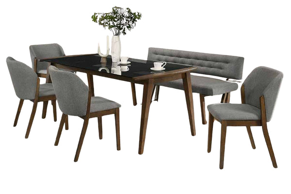 Uptown Mesa de Comedor, 4 Sillas & Bench